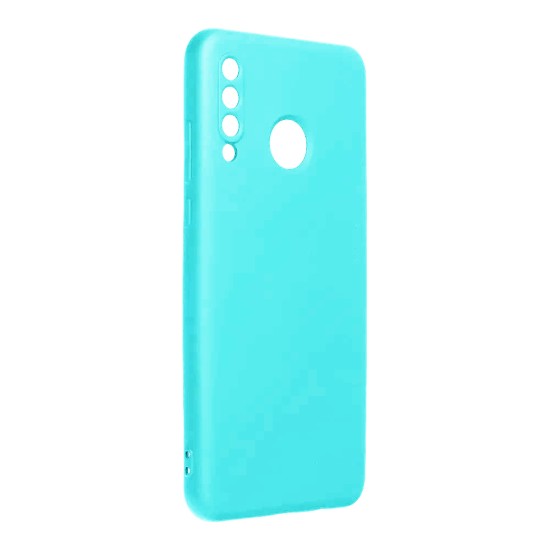 Capa de Silicone com Moldura de Câmera para Huawei P30 Lite Azul